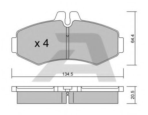 Тормозные колодки AISIN BPMB-1011