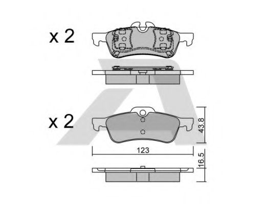 Тормозные колодки AISIN BPMB-2001