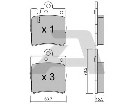 Тормозные колодки AISIN BPMB-2003