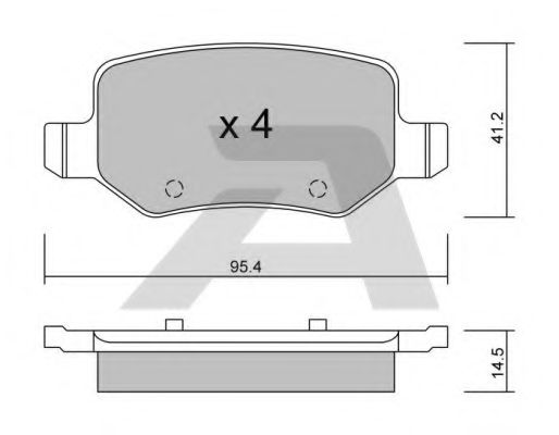 Тормозные колодки AISIN BPMB-2006