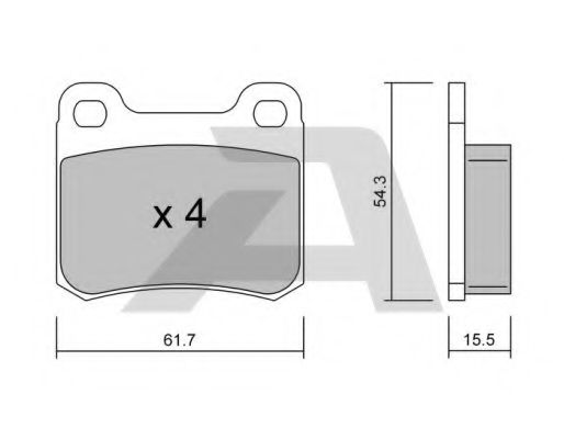 Тормозные колодки AISIN BPMB-2009