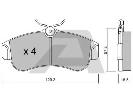 Тормозные колодки AISIN BPNI-1901