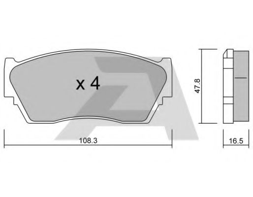 Тормозные колодки AISIN BPNI-1902