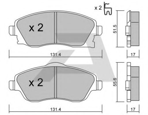 Тормозные колодки AISIN BPOP-1005