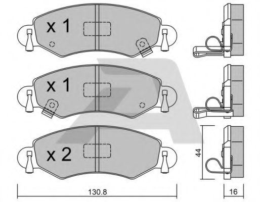 Тормозные колодки AISIN BPOP-1009
