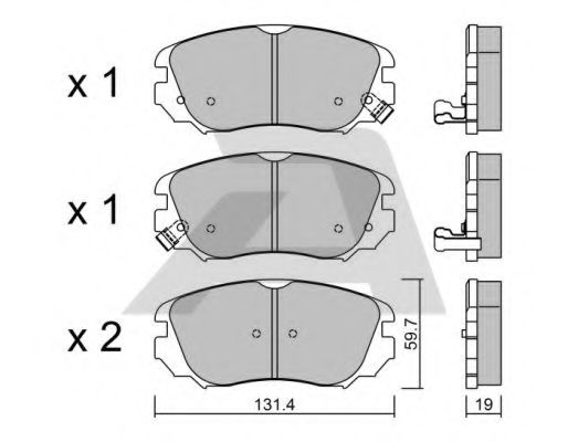 Тормозные колодки AISIN BPOP-1010
