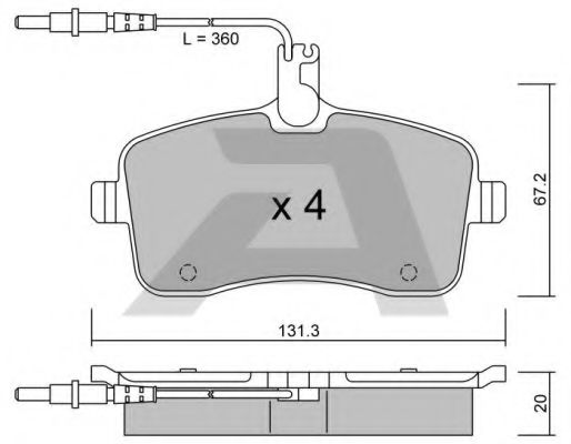Тормозные колодки AISIN BPPE-1009