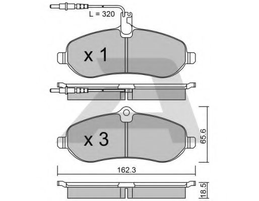 Тормозные колодки AISIN BPPE-1010