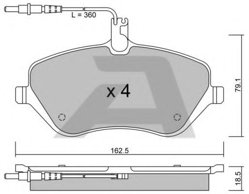 Тормозные колодки AISIN BPPE-1011