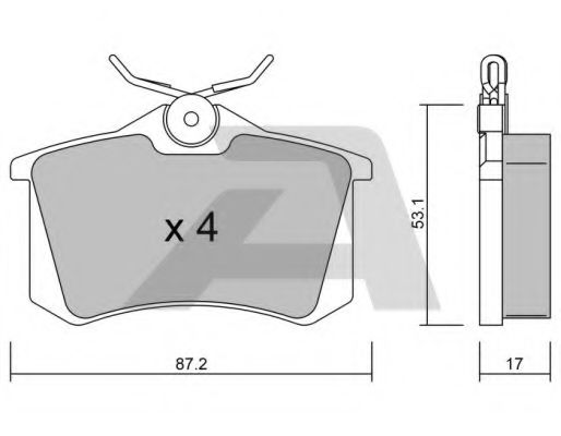 Тормозные колодки AISIN BPPE-2002