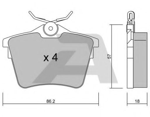 Тормозные колодки AISIN BPPE-2006
