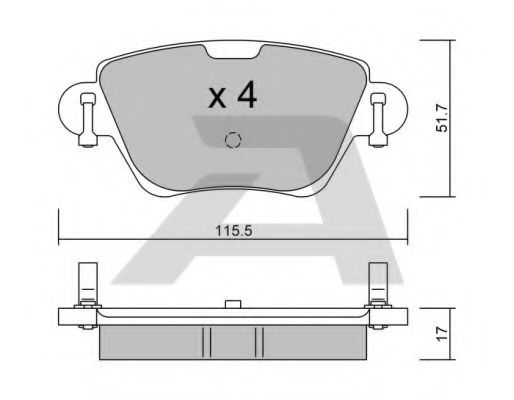Тормозные колодки AISIN BPPE-2007