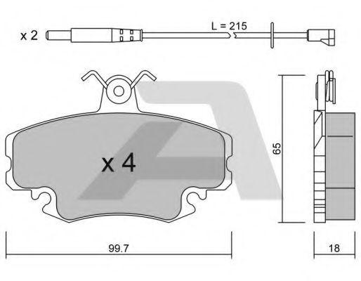 Тормозные колодки AISIN BPRE-1004