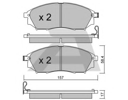 Тормозные колодки AISIN BPRE-1011