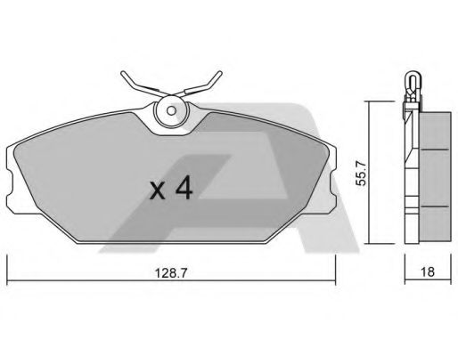 Тормозные колодки AISIN BPRE-1013