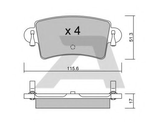 Тормозные колодки AISIN BPRE-2004