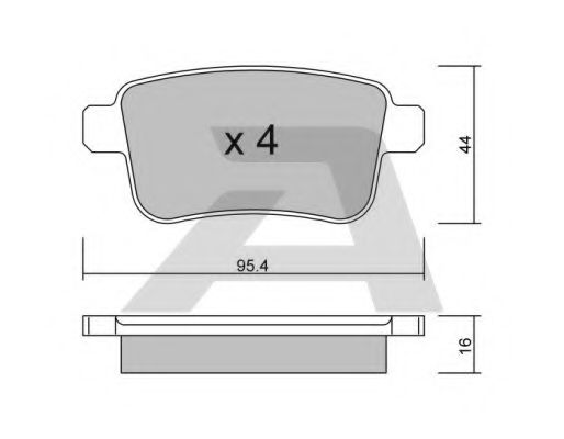 Тормозные колодки AISIN BPRE-2005