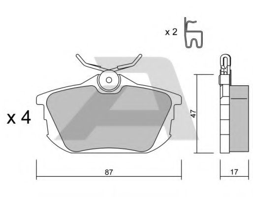 Тормозные колодки AISIN BPSM-2001
