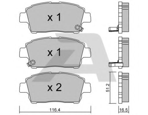 Тормозные колодки AISIN BPTO-1004