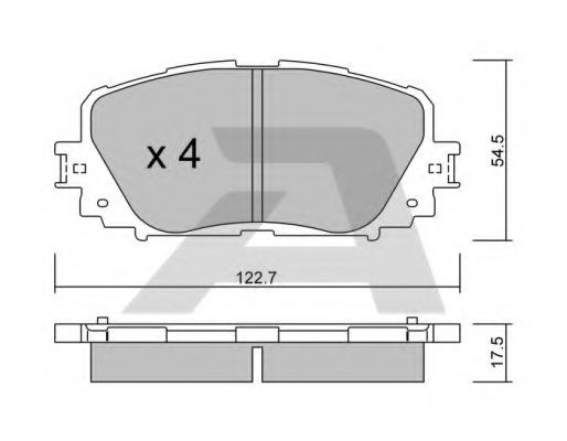 Тормозные колодки AISIN BPTO-1005