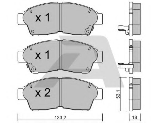 Тормозные колодки AISIN BPTO-1906