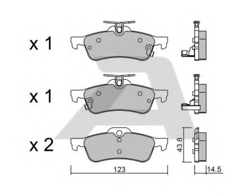 Тормозные колодки AISIN BPTO-2004