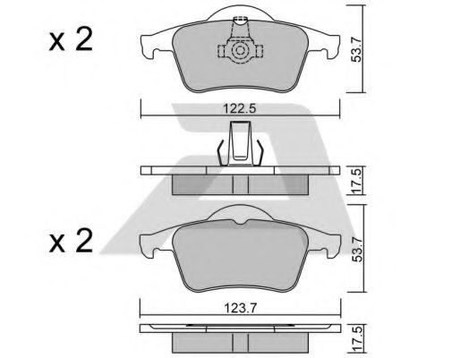 Тормозные колодки AISIN BPVO-2001