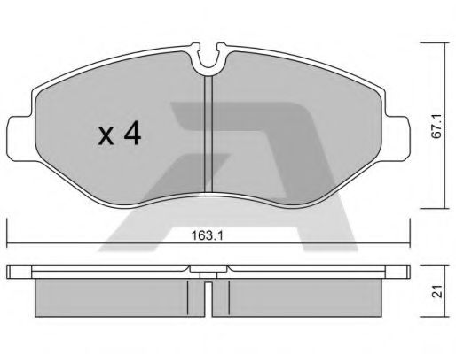 Тормозные колодки AISIN BPVW-1001