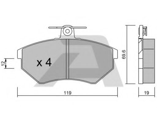 Тормозные колодки AISIN BPVW-1003