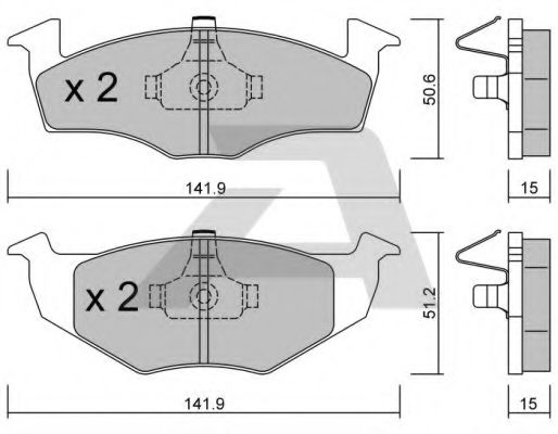 Тормозные колодки AISIN BPVW-1005