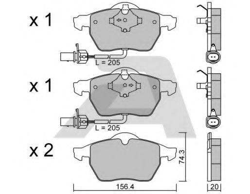 Тормозные колодки AISIN BPVW-1010
