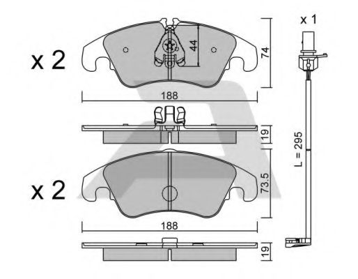 Тормозные колодки AISIN BPVW-1017