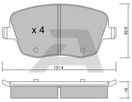 Тормозные колодки AISIN BPVW-1019