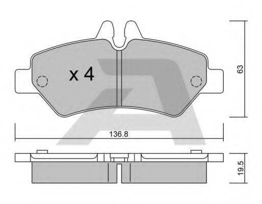 Тормозные колодки AISIN BPVW-2001