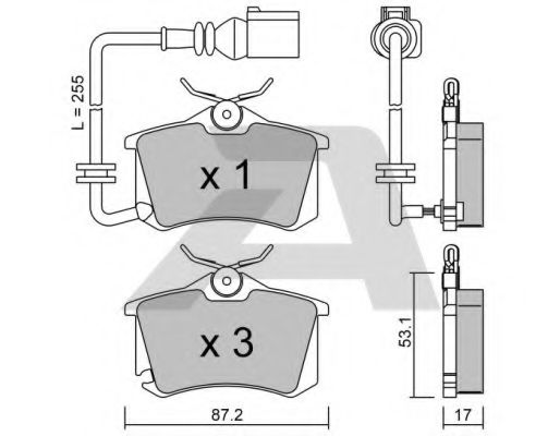 Тормозные колодки AISIN BPVW-2004