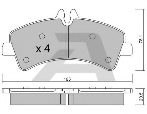Тормозные колодки AISIN BPVW-2005