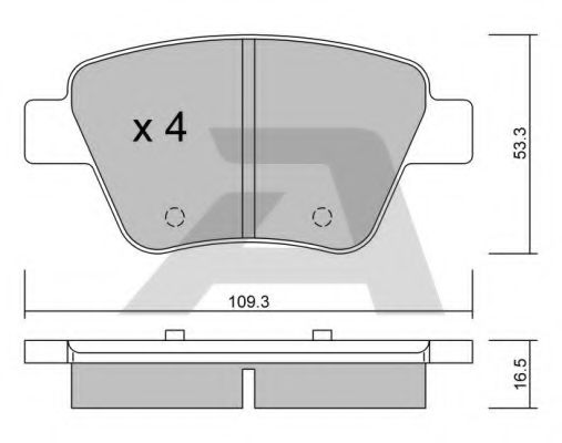 Тормозные колодки AISIN BPVW-2006