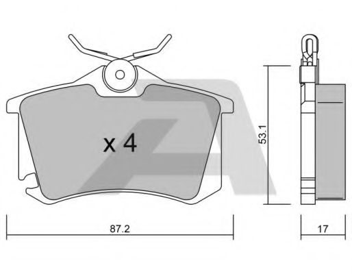 Тормозные колодки AISIN BPVW-2008