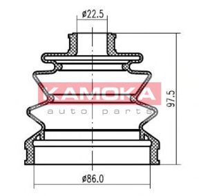 Пыльник шруса KAMOKA 1146538