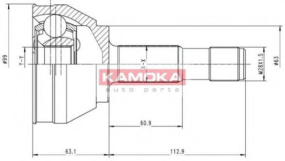 ШРУС с пыльником KAMOKA 6152