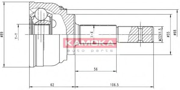 ШРУС с пыльником KAMOKA 6540