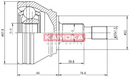 ШРУС с пыльником KAMOKA 6681