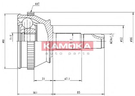 ШРУС с пыльником KAMOKA 6690