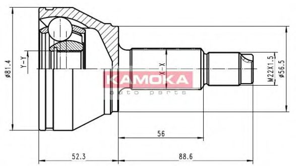 ШРУС с пыльником KAMOKA 6708