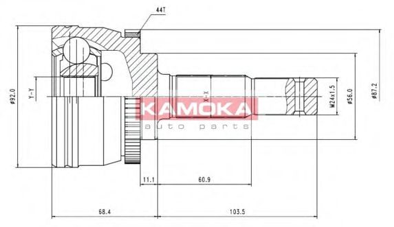 ШРУС с пыльником KAMOKA 7080