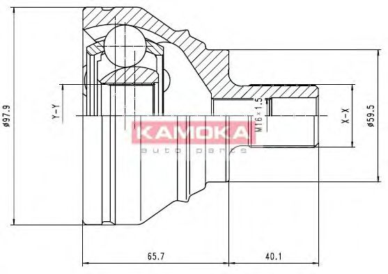 ШРУС с пыльником KAMOKA 7274