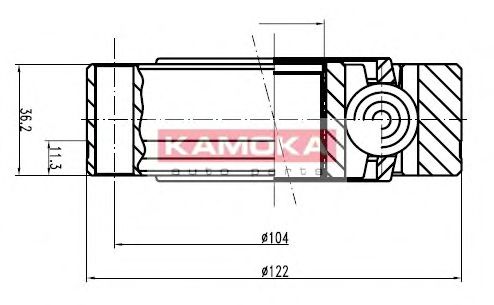ШРУС с пыльником KAMOKA 8047
