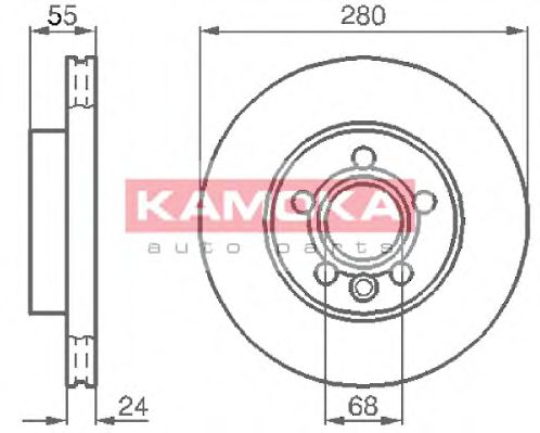 Тормозной диск KAMOKA 1032020