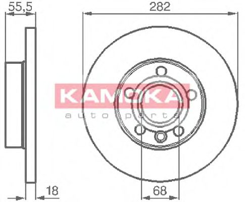Тормозной диск KAMOKA 1032022