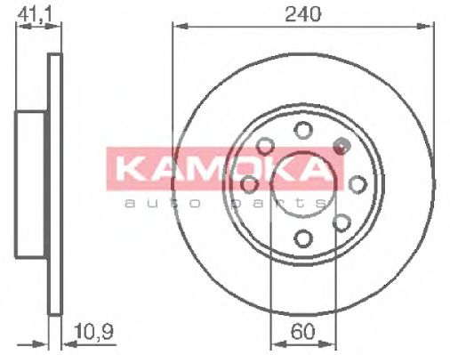 Тормозной диск KAMOKA 1032258